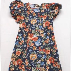 Doen Lyric Dress in Indigo Iris Floral Size XS